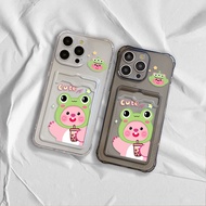 Couple Crystal Slot Card Case Casing For Vivo V40 V30 T3 iQOO Z9 Lite Y28 Y28s Y37 Y18t Y100 Y300 Y0