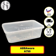 Special Offer ABBA A750 Disposable Microwave Rectangular Container RT750S / T750 (750mL x 50 pieces)