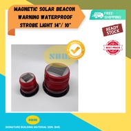 MAGNETIC SOLAR BEACON WARNING WATERPROOF STROBE LIGHT