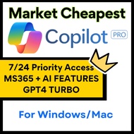 [1 Month] Microsoft Copilot Pro + 365  GPT-4 GPT-4 Turbo | ChatGPT Alternative 1106
