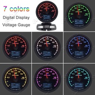 GReddy Meter Multi D/A LCD Digital Display Racing Gauge 7 Color 62mm Voltage Gauge