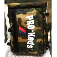 日本 Pro Keds 軍綠迷彩尼龍布 大容量 運動型 背囊