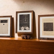 [Express] Set of 3 classic wooden frames 2cm 20x25 wall hanging | Natural wooden picture frame with 