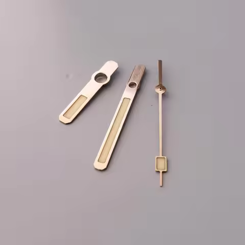 MOD 62MAS Brushed Silver Gold Watch Hand Japan C3 Super Green Luminous SKX007 SPR777 Replacement Poi