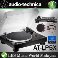 Audio Technica AT-LP5X Fully Manual Direct Drive Turntable Black Disc Player (ATLP5X AT LP5X)