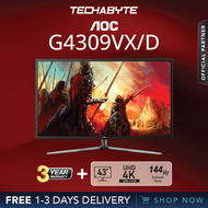[FAST SHIP] AOC G4309VX/D | 43" 4K UHD | HDR 1000 | 144Hz | 1ms Gaming Monitor