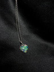 摯愛。澳洲歐泊 項鏈 歐泊 蛋白石 純銀 項鏈 Nuwn jewelry