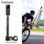 ☑✒ Vamson Bicycle Selfie Stick Monopod Mount Handlebar Bracket for Insta360 One X2 X3 for GoPro Hero 11 10 9 8 7 SJCAM Accessories