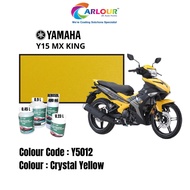 Motor Yamaha Y15 MX KING [Y5012] Crystal Yellow Crystal 2K Original Basecoat Paint Colour CARLOUR
