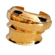 YSL SAINT LAURENT 金色黃銅手鐲 別針絲巾頸巾束圈 特色奢華設計