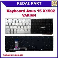 Keyboard Asus Vivobook 15 X1502 A1502 A1502z A1502za B1502 D1502 D1503 E1504 F1502 Silver Backlight 