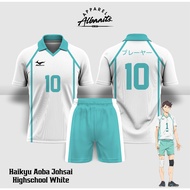 FUTSAL JERSEY & FOOTBALL JERSEY PRINTING ALBAITS ANIME SERIES Haikyu Aoba Johsai Highschool White
