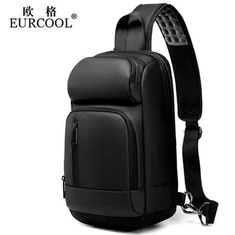 OZUKO Men's USB Charging Shoulder Bag Male Waterproof Messenger Crossbody Bags High Quality Men Shor