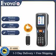 【🔥🔥🔥Hot sale & 1~3 days delivery】Eyoyo 1D Wireless Barcode Scanner Portable Data Collector Counter B