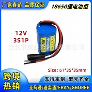 🔥12V 3S1P 9.8Ah Rechargeable Lithium Battery Built-in protection Portable Battery Hot Sale