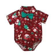 เสื้อผ้า0-2yrs Romper โบแดงนุ่มเสื้อผ้าเด็กผู้ชายสำหรับเด็กทารกผ้าฝ้ายเด็กเด็ก