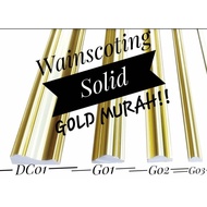 【Malaysia Ready Stock】✜✟Wainscoting Solid Gold Fiber Pvc