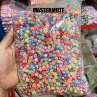 Transparent alphabet letter box beads mixed colors 1 pound