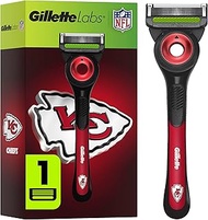 Gillette Labs Special NFL Chiefs Edition Shaving Razor for Men - 1 Handle, 1 Blade Refill, Perfect f