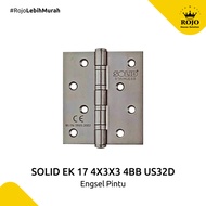 SOLID EK 17 4X3X3 4BB US32D Door Hinge