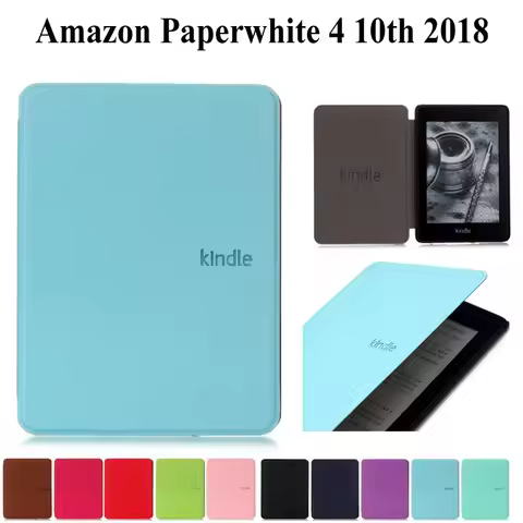 Slim Leather Case For Amazon New Kindle Paperwhite 2018 Released Cover For Kindle Paperwhite 4 10th 