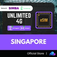 【新加坡 Singapore eSIM】【Real Unlimited 🔥】【✅ Hotspot】Real 4G Unlimited Data Singapore Travel eSIM Travel