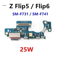 For Samsung Galaxy Z Flip6 Flip5 SM-F741 F731 F741B 25W Quick Charge Dock Board Connector USB Charge