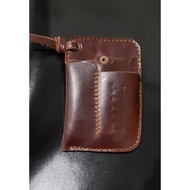 Leather EDC Pocket Organizer Men Handmade Sheath, wine opener case, Knife Holster Pouch Wallet. Genu