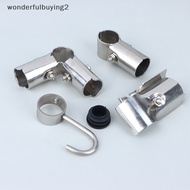 wonderfulbuying2 25MM Stainless Steel Pipe Connector Fixed Parts Landing Airing Rack Rod Joint wonderfulbuying2