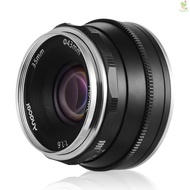 Andoer 35mm F1.6 Manual Focus Lens Large Aperture Compatible with Fujifilm Fuji X-A1/X-A10/X-A2/X-A3/X-AT/X-M1/X-M2/X-T1   Came-1106