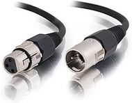 C2G 40061 Pro-Audio XLR Male to XLR Female Cable, Black (25 Feet, 7.62 Meters)