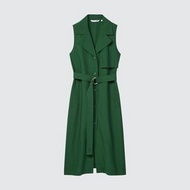 Uniqlo X JW Anderson聯名系列 綠色無袖洋裝連身裙（M)