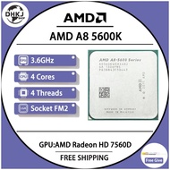 AMD A8 5600K 5600 3.6GHz AD560KWOA44HJ 100W Processor HD 7560D Quad Core Socket FM2