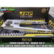 JRP Suzuki Raider 150 / Raider 150 FI CNC Lighten Swing Arm Versace - Fully Adjustable