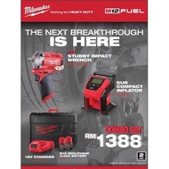 Milwaukee M12 Fuel 1/2" Stubby Impact Wrench Combo