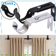 TEASG 1pc Curtain Rod Brackets, Adjustable Metal Curtain Rod Holder,  Hanger for 1 Inch Rod Hardware Home Window Curtain Rod Support for Wall