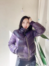 lee 紫羅蘭亮面金鏈暖暖青澀少女 古董古著羽絨澎厚磅外套vintage