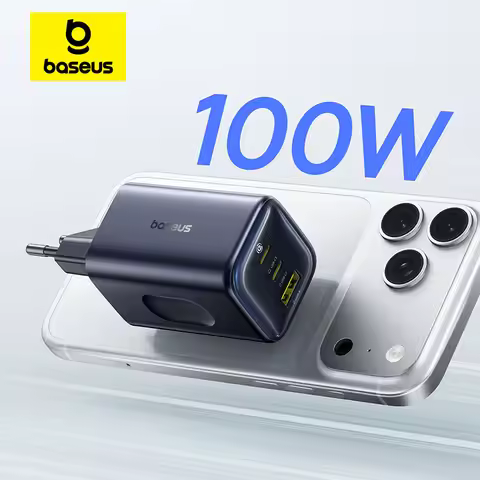 Baseus 100W GaN Charger PD Charge Type C USB Charger Support PD QC Phone Charger For iPhone 17 16 iP