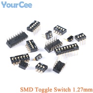 5Pcs 1.27mm Toggle Switches SMD SMT Slide Type Switch 1P 2P 3P 4P 5P 6P 8P 10P Bit DIP Black Pitch E