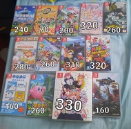 Switch games  薩爾達傳說職夢島壽司splatoon 2星光樂園我的英雄學院2角落生物paper Mario健身環super mario 3D world多啦a夢星之卡比龍女僕monste