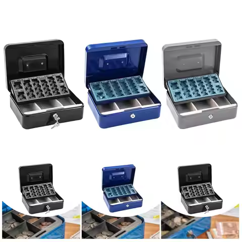Cash Drawer Box Sturdy Professional Cash Box for Restaurant Cafe Retail
