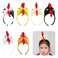 ✿ Girl Wide Headbands Funny Chicken Headwear Hairband Wear