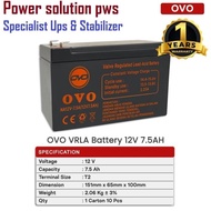 Ups OVO 12v 7.2Ah 12v 7Ah Dry Battery Battery Official Guarantee (Original)
