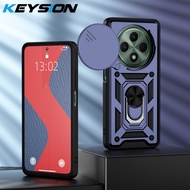 Keysion Ốp chống sốc cho Oppo reno12 F 5g trượt đẩy kéo máy ảnh khung bảo vệ đứng lưng điện thoại bì