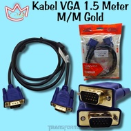 Quality 1.5 METER gold VGA cable 3METERS 5METERS 3 METERS 5 METERS