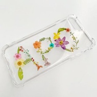 原創乾燥花 英文字母手機殼 三字區 客製化