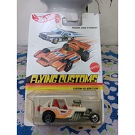 Hot Wheels Flying Customs Custom '42 Jeep CJ-2A White Hot Rod