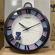 Seiko Clock QHA010K Decorator Auto Constant Light Roman Numerals Analog Quartz Wall Clock QHA010