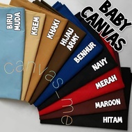 ..... Baby Canvas Fabric Plain Canvas, Length 1M X Width 1.5M
