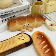 GKLER Creative Simulated Bread Toast Pencil Cases Cartoons School Pencil Case For Children Stationery Box Pen Case Pen Pouch Bag HSWRE